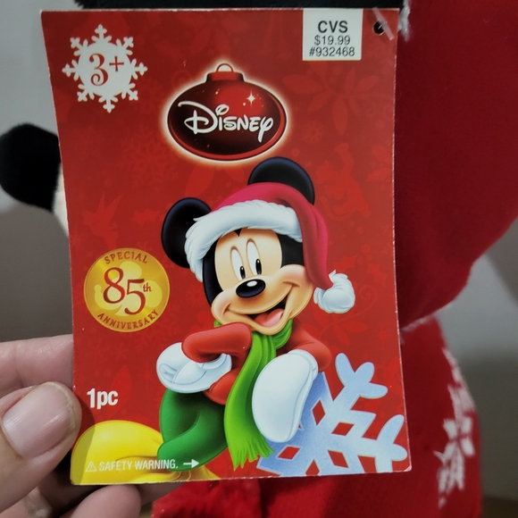 Disney Mickey Mouse Christmas Greeter Size 21" Tall, Scarf, Hat, Gemmy Indust. - Picture 9 of 10